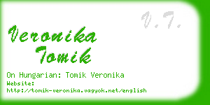 veronika tomik business card